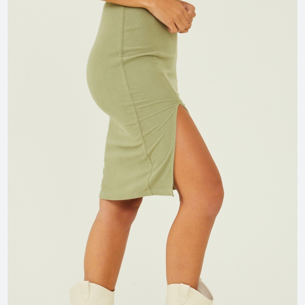 Abby Midi Slit Skirt - Altar’d State